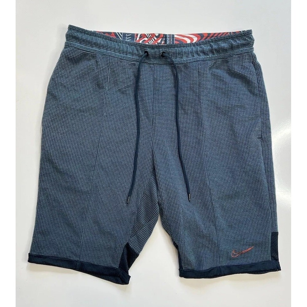 Nike Dri-FIT Logo Training Shorts CV5272 458 Aqua Blue/Red Men's Size Medium
